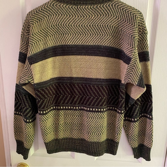 Gordie Howe cardigan small to medium women’s size. Nice green gold black - Picture 2 of 7